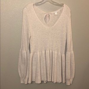 Peplum flowy sweater